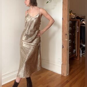 Vintage maxi slip dress (M)